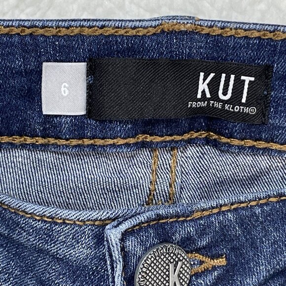 Kut from the Kloth Jeans Womens Sz 6 Blue Connie Ankle Mid Rise 29x27 - Picture 10 of 12